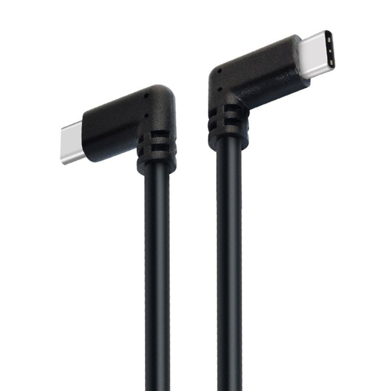 3m único/duplo cotovelo usb tipo c linha de dados transferência de dados cabo de carregamento rápido para oculus quest vr acessórios da câmera: C-C