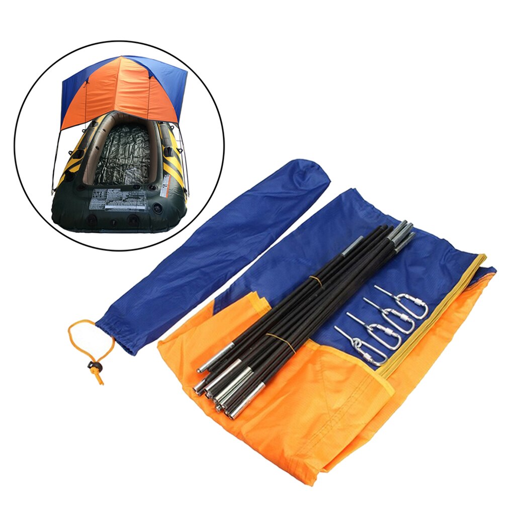 Kit de toldo plegable para bote inflable y Camping, refugio solar, tienda de pesca, Parasol, cubierta superior