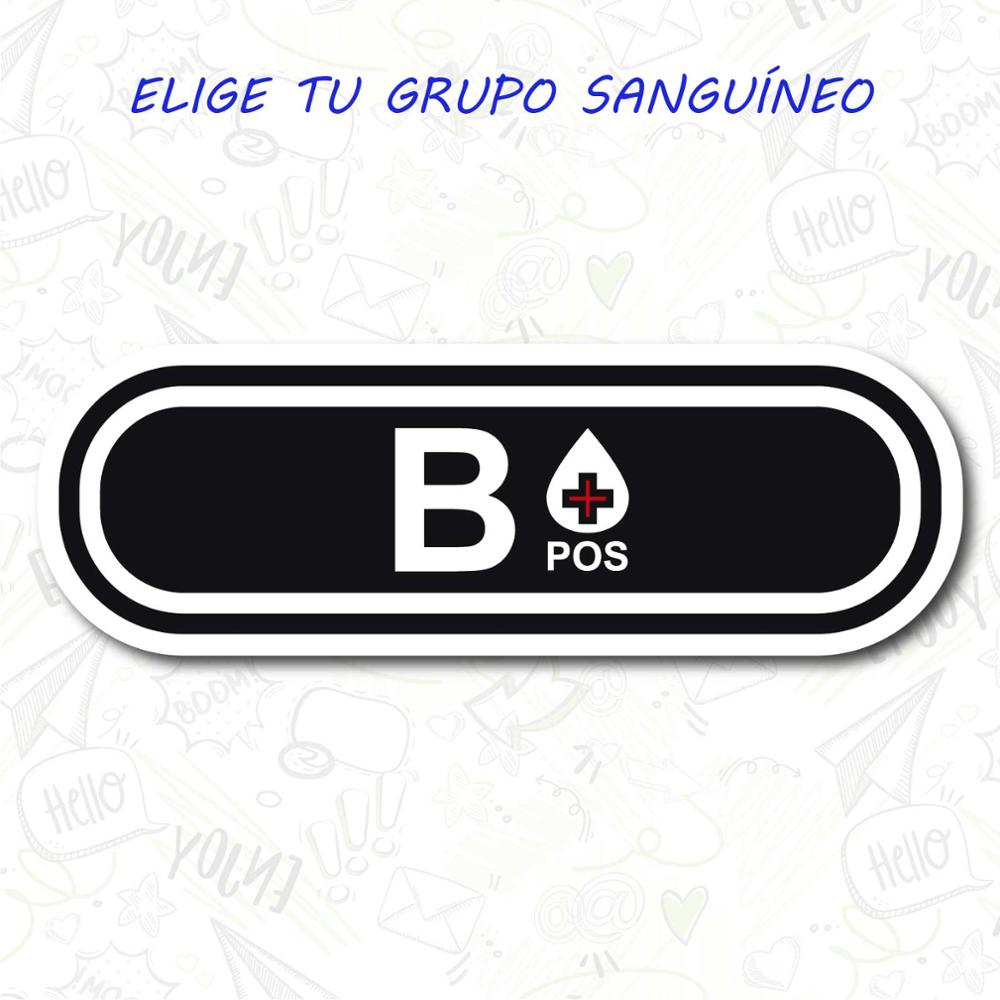 4 Pegatinas Sticker De Vinilo Grupo Sanguineo Een B Ab O 0 +-Positivo Negativo Bicicleta Moto 1,5 Cm alto: B POSITIVO