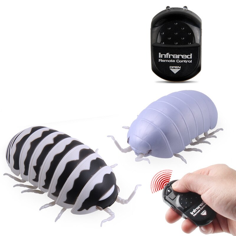 Funny Remote Control Insect Pillbug Plastic Infrared RC Bug Toys For Children Jokes Prank