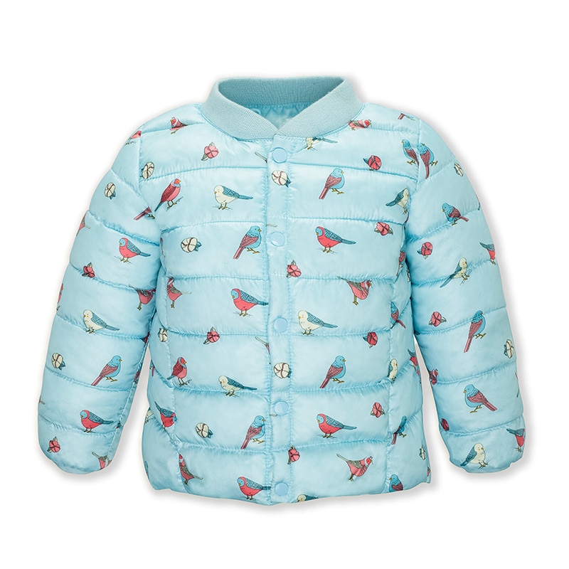 girls cotton coat autumn and winter baby warm floral small cotton jacket children warm down cotton jacket