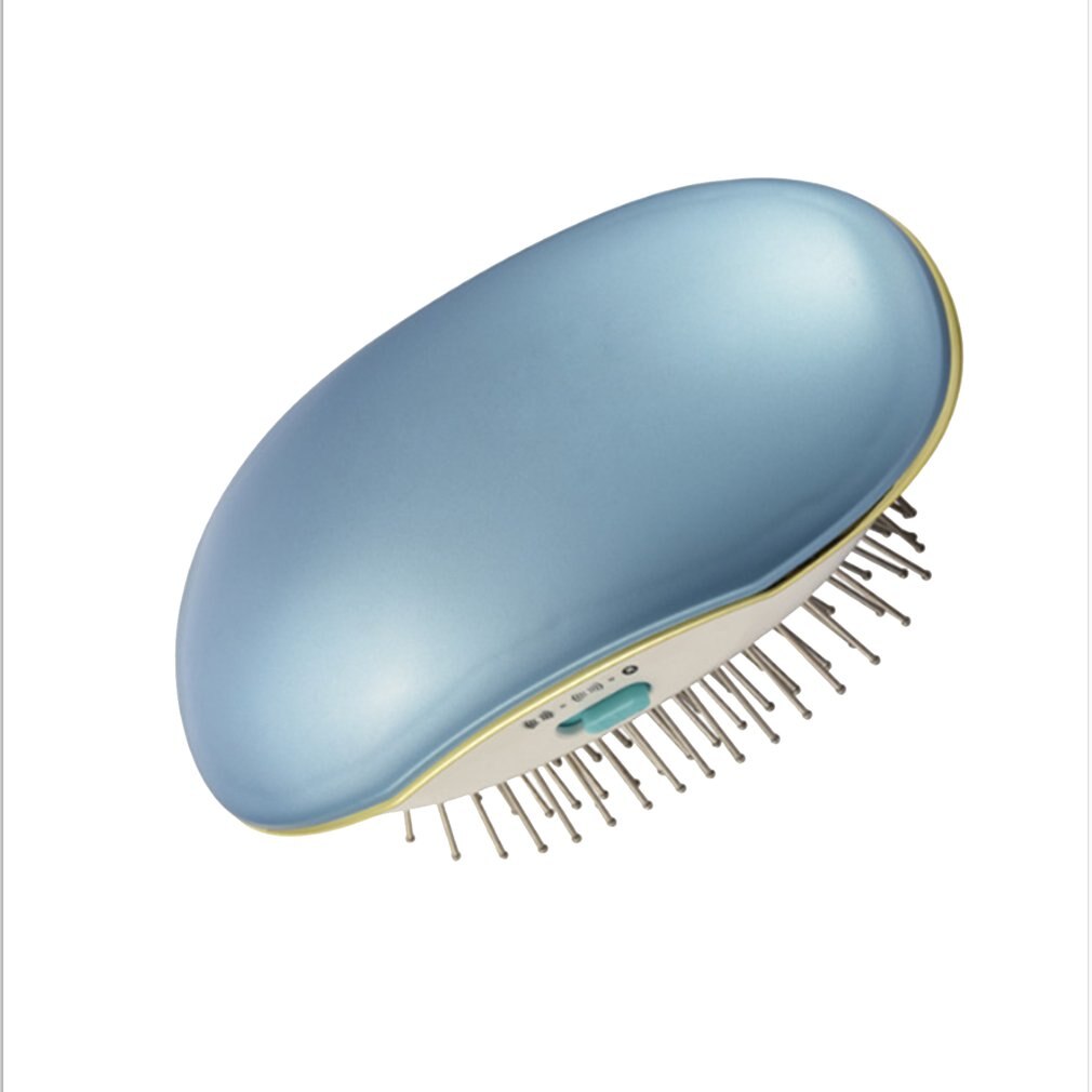 Elektrische ionisch Haar Kamm, Bürste Kopf Massage Anti-statische Entspannen Reise Frizz Freies Glatt tragbar Haar Styling Werkzeuge: Blau