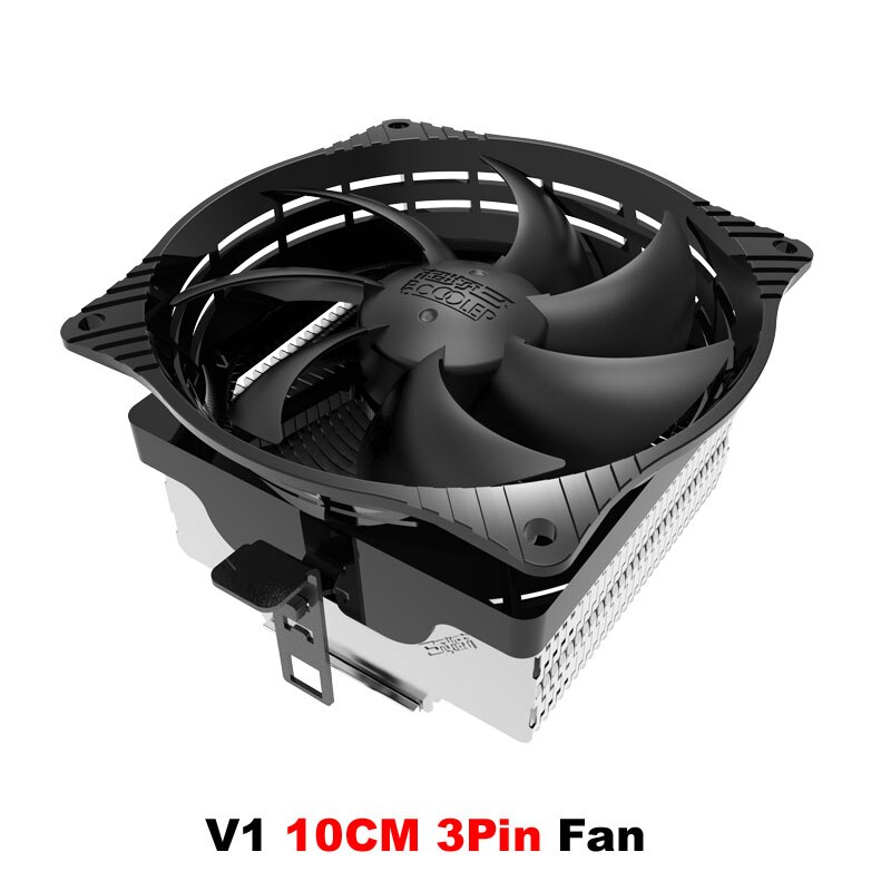 En-Labs Silent CPU Cooler w/ 100mm PWM 4pin Fan for Intel LGA775 /LGA1155 /LGA1156,AMD Socket 754 /939 /AM2 /AM2+ /AM3 /FM1 /FM2: V1-10CM Fan