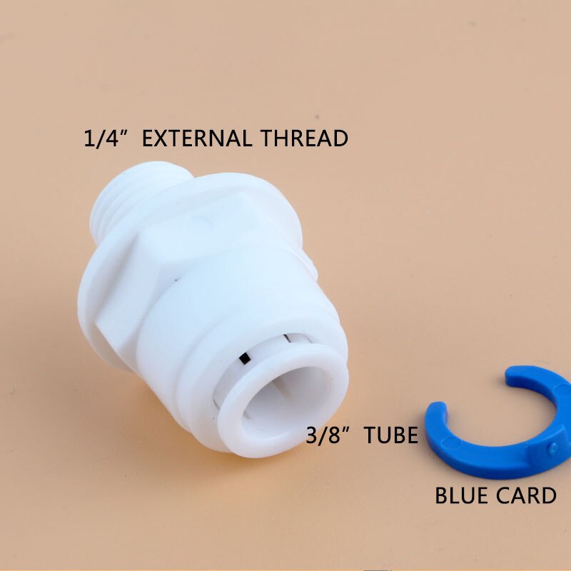 1/4 "udvendigt gevind  to 3/8 " rør direkte forbindelse lige hurtig tilslutning 1064 ro vand udvendig diameter 12.5mm rørmontering