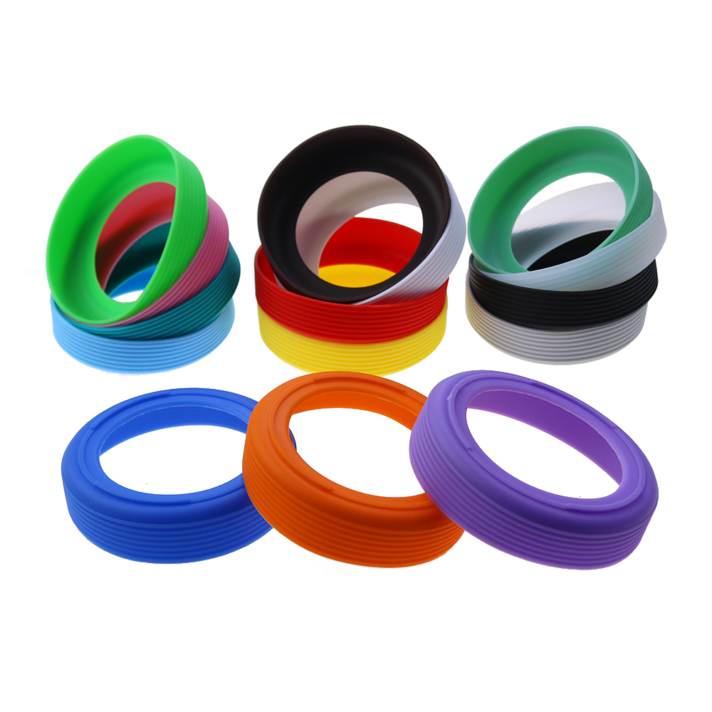 1pc diâmetro 9.5cm 24g rosqueado copo de silicone macio capa inferior resistente ao desgaste anel manga anti deslizamento boa dureza elástica