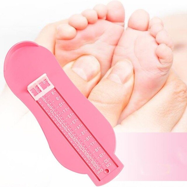 Infantil da criança do bebê criança pés comprimento crescente medição régua subscript pé ferramenta transferidor escala do bebê criança pé medida sapatos