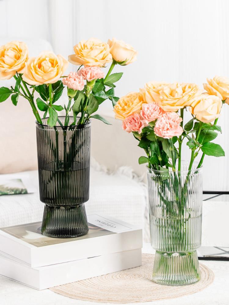 Imitatie Vazen Waterloze Teelt Planter Potten Zelf Water gevende Bloempotten Plastic Vaas Scandinavische Stijl Transparante Bloemenvaas