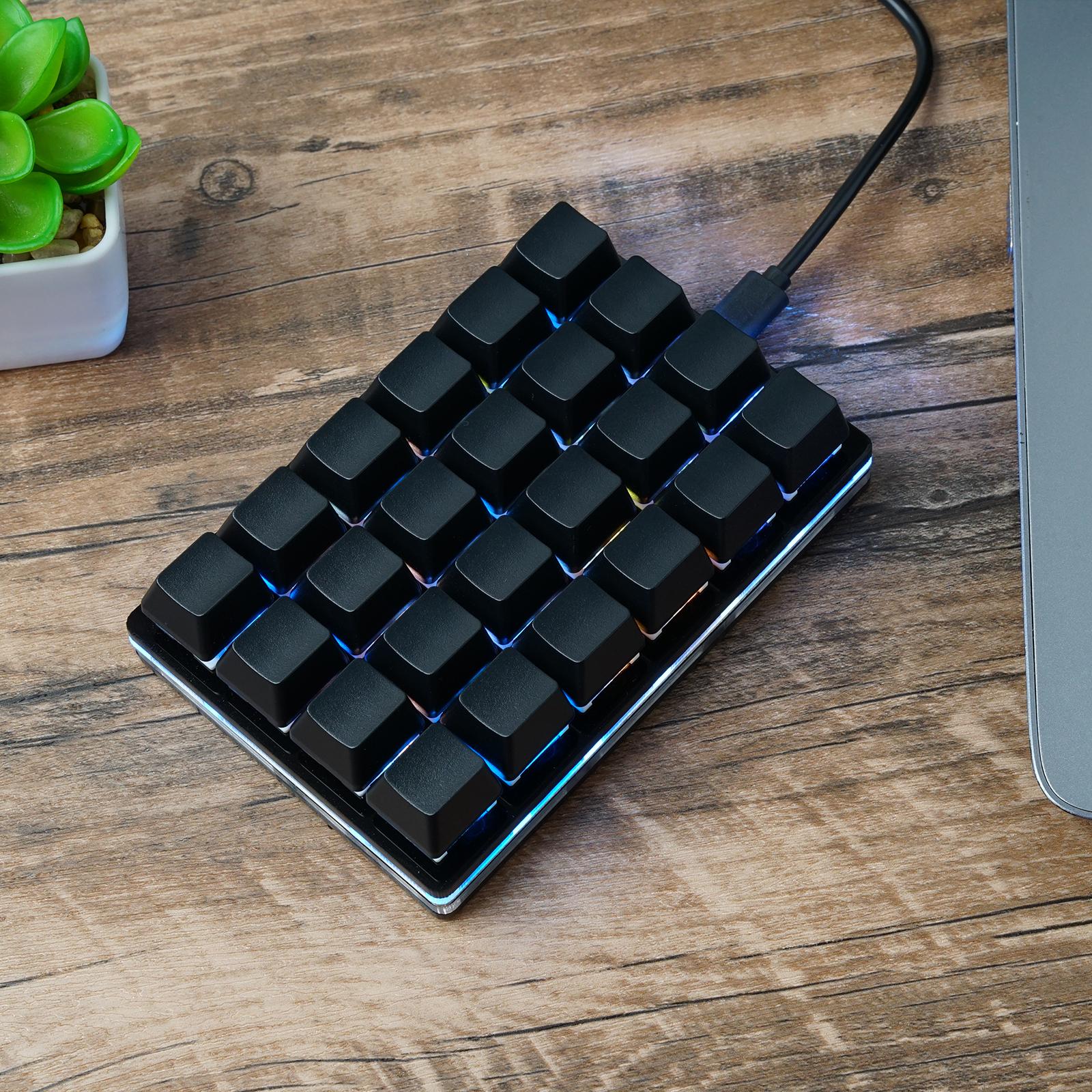 Mini Black 24 Key Mechanical Keyboard 9 Key 16 Key Keyboard Keyboard Shortcut Device Sayo Gaming Keypad Programmable Keys C E7N6