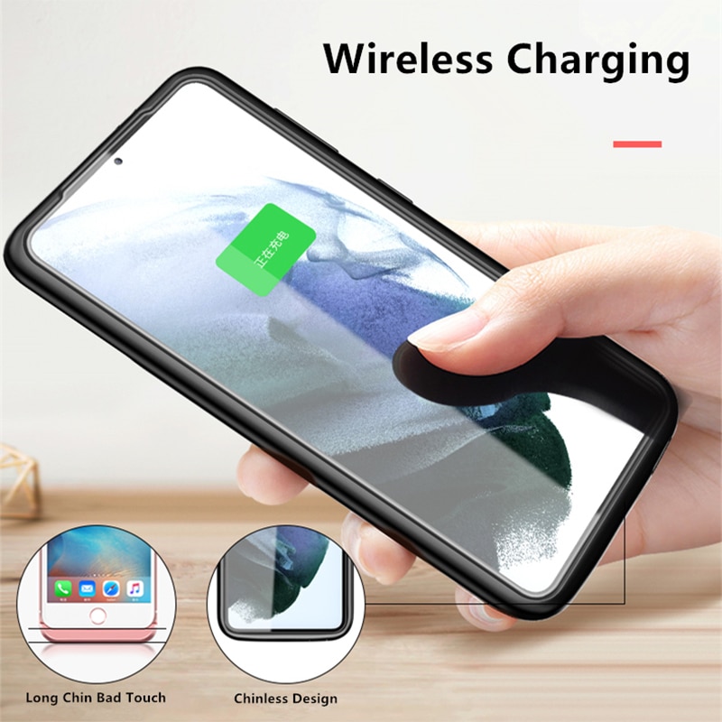 4700 Mah Naar 6000 Mah Voor Samsung Galaxy S21 S21 Plus S21 Ultra Charger Case Smart Telefoon Batterij Cover Power bank