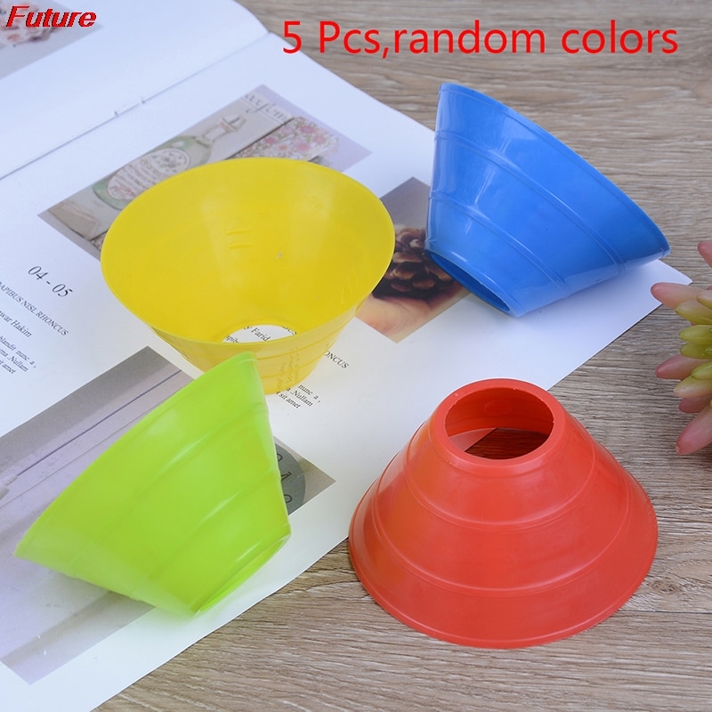 5pcs/set Of Product Football Training Logo disc-shaped pressure-resistant Cone Marker Bucket PE Sporting Goods