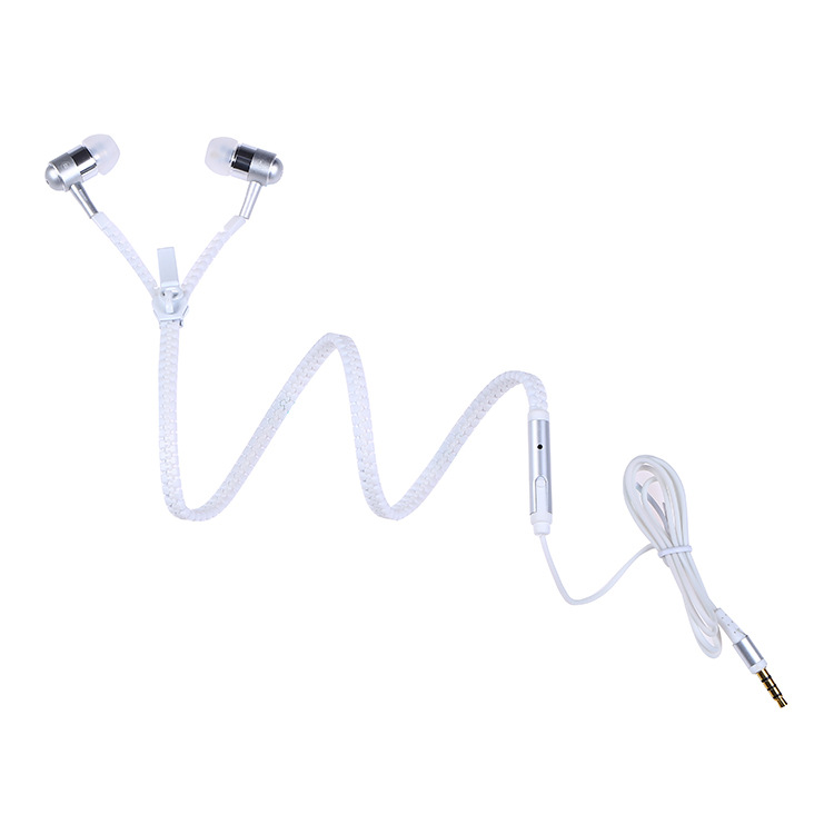 Glowing Zipper Headphones Luminous Headset Sport Earbuds Music Wired Earphones for IPhone Samsung Xiaomi 3.5mm Headset With Mic: 02