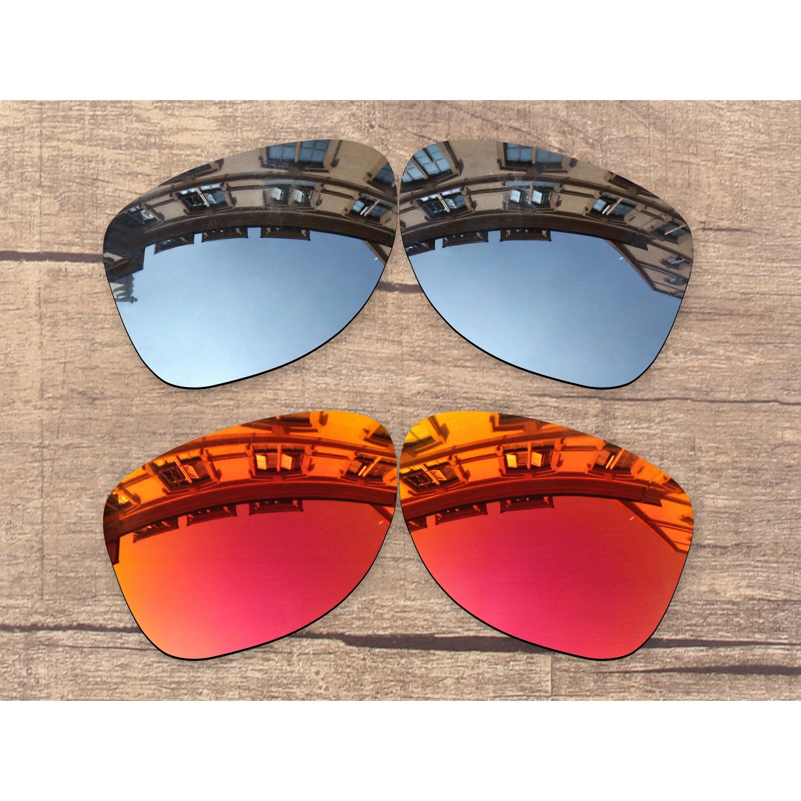 Vonxyz-repuesto de lentes polarizadas, 20 + colores, para marco de-roble XXX x35-six.2 OO9177: Chrome-Ruby