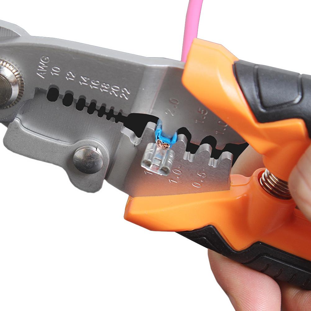 Multi-function Cable Cutter Electrical Clamp Tools Wire Stripper Crimping Pliers Forming Milling Accurate Aperture