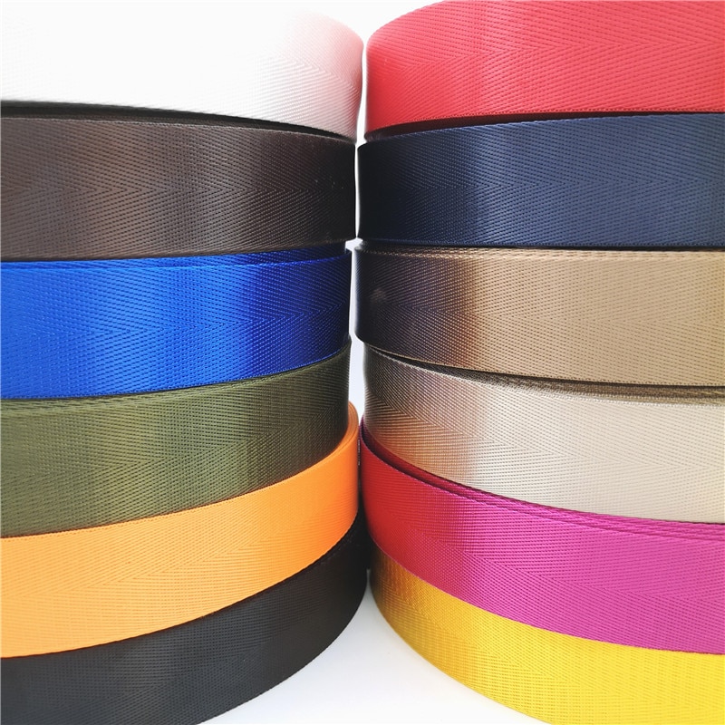 10 Yards 38mm Strap Nylon Webbing Herringbone Pattern Knapsack Strapping Sewing Bag Belt Accessories