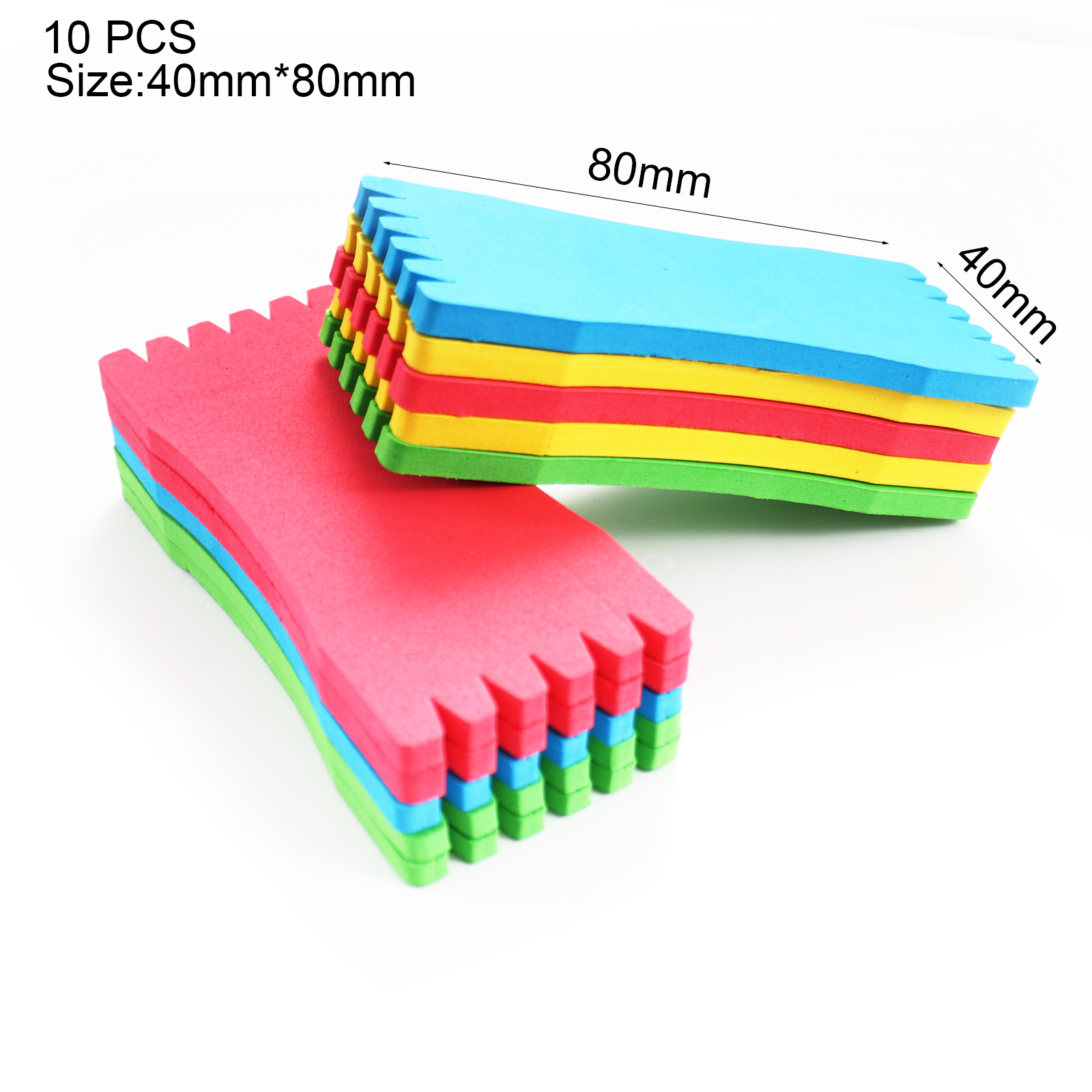 Tabla de bobinado de espuma EVA de 8cm-21cm, placa de sedal de Pesca, 10/5/3/2 Uds., almacenamiento de anzuelos, soporte para envoltura de alambre, herramienta de aparejos, accesorios de Pesca: Blanco