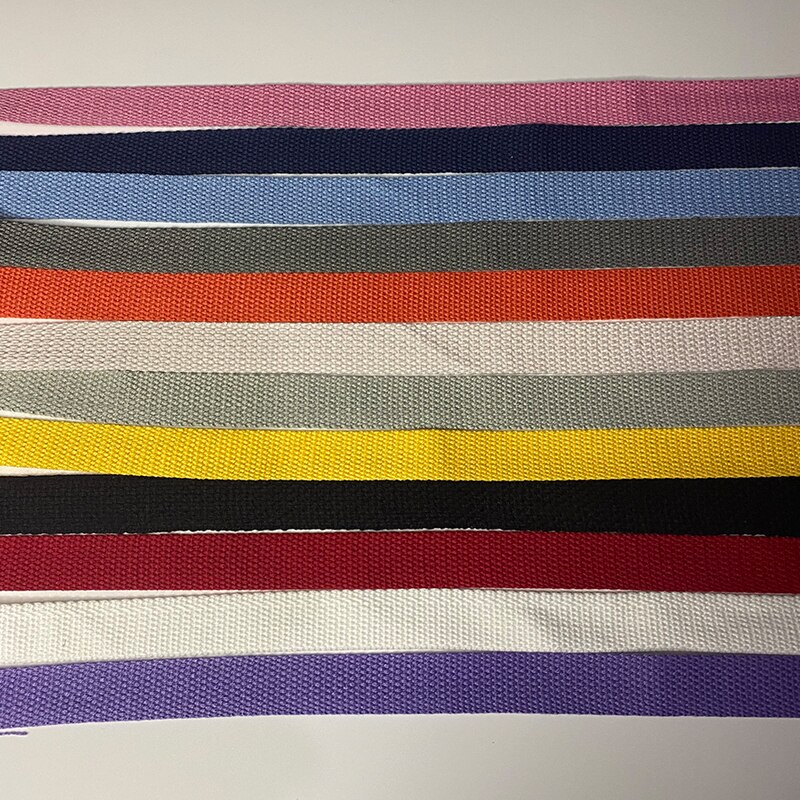 10 Yards Polyester Cotton Webbing Tape 1 inch 25mm Canvas Ribbon Backpack Handbag Strapping Sewing Bag Belt Accessories DIY