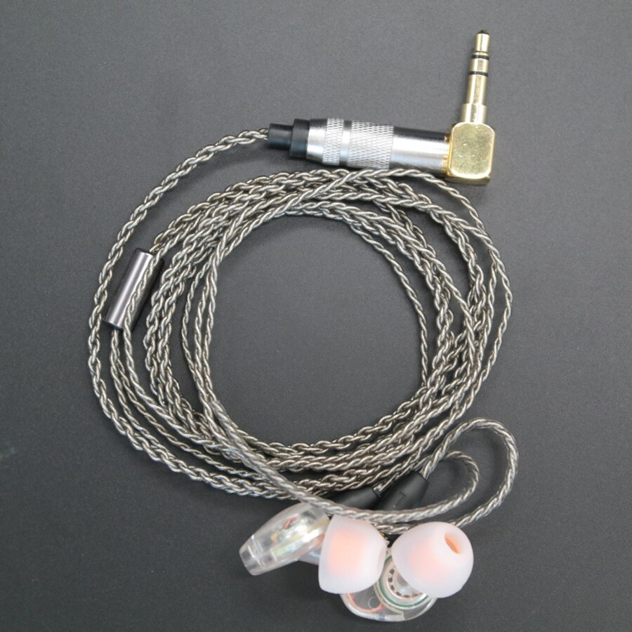 Upgrade diy mmcx  se215 ohrhörer stereo bass hifi kopfhörer ohrhörer ouyad stecker silberplattierung kabel für shure  se425 se535 se846