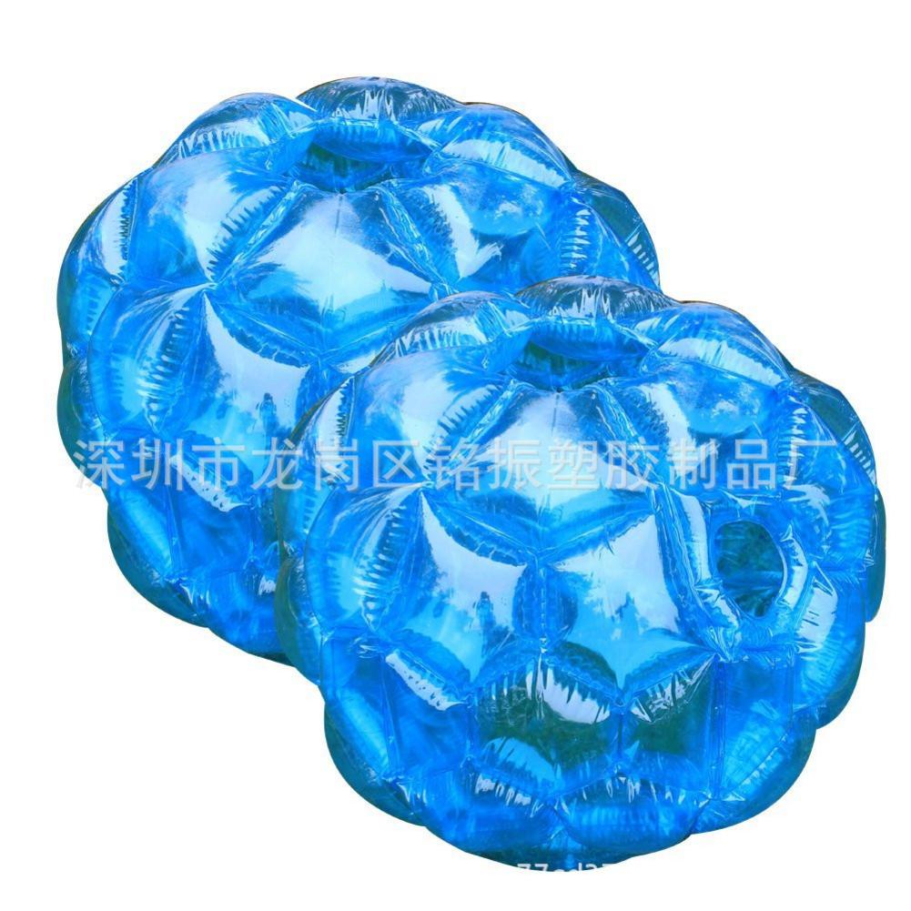 Bolha pára-choques bolas azul 90 cm pvc colisão bola inflável bolha bola atlético par