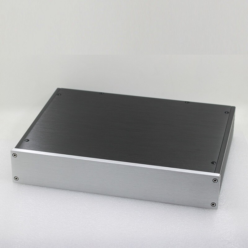 340X62X248mm DAC Decoding Shell Amplifier Chassis Rear Housing DIY Box Enclosure Anodized Aluminum Home Audio Power Supply Case