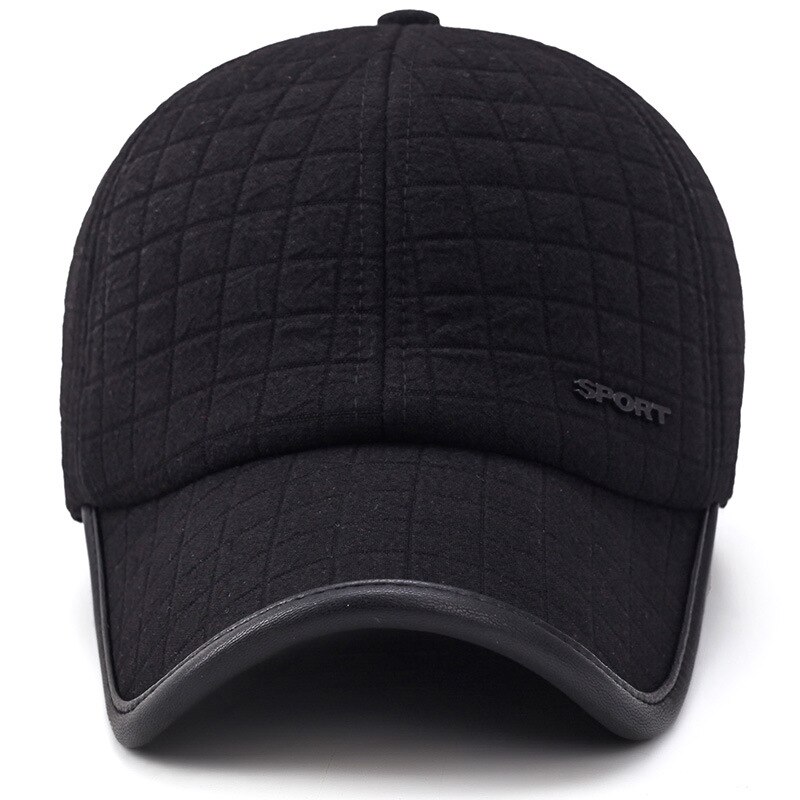 HOT nuovo Berretto Da Baseball di Inverno Per Gli Uomini Con Paraorecchie Caldo di Cotone Più Spessa Uomini della Protezione di Snapback Cappelli di Protezione per le Orecchie del Padre casquette