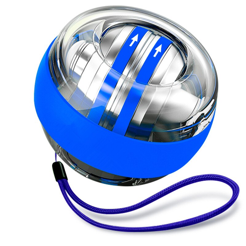 Led auto-avviamento Gyro Ball Powerball Contador braccio Expander allenatore manuale giroscopio polso forza esercizio rilassamento attrezzature per il Fitness: Blue