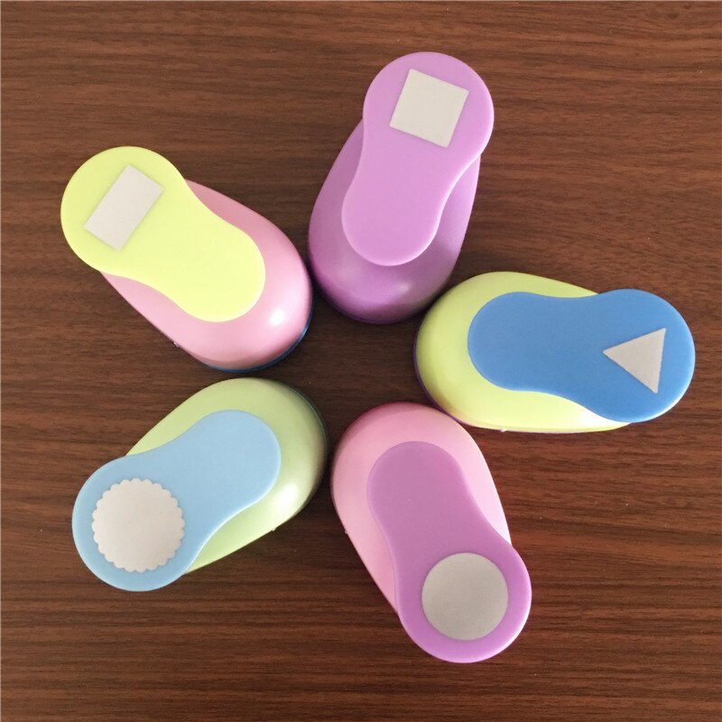 5PCS Geometric shapes Shaped craft punch set 1 inch Scrapbook DIY Paper Cutter EVA foam Geometry Hole Punches