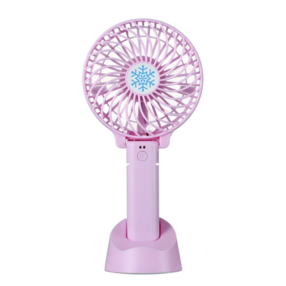 Summer Portable Mini USB Powered Fan Rechargeable Personal Fan for Desktop Office Table USB Cooling Fans: pink 2