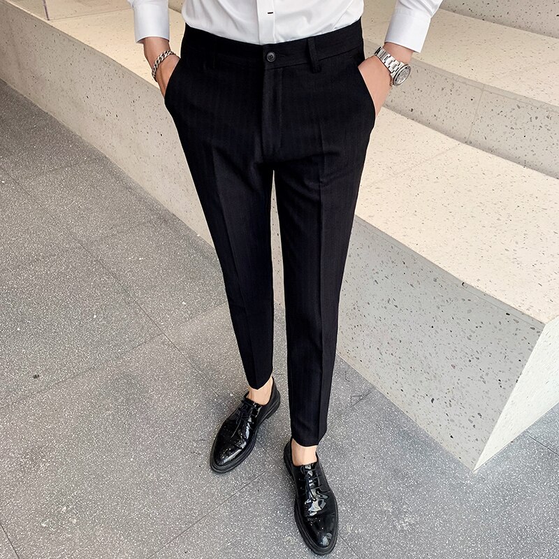 Heren pantalon lente heren pantalon rechte zakelijke broek heren formele broek klassieke heren katoenen pantalon hombre