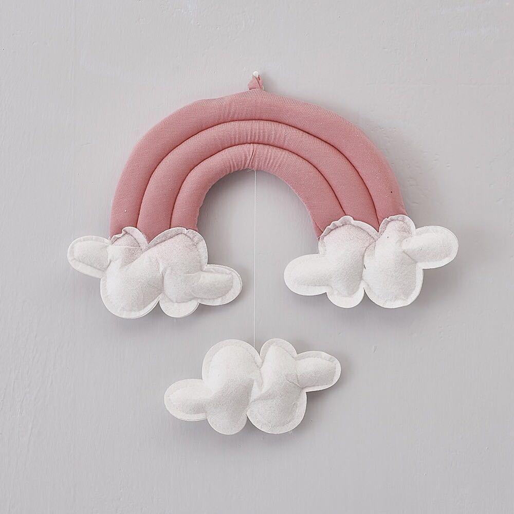 INS Baby Room Decor Kids Bedroom Clouds Hanging Ornaments Newborn Bumpers in the Crib Water Droplets Room Additions Decoration