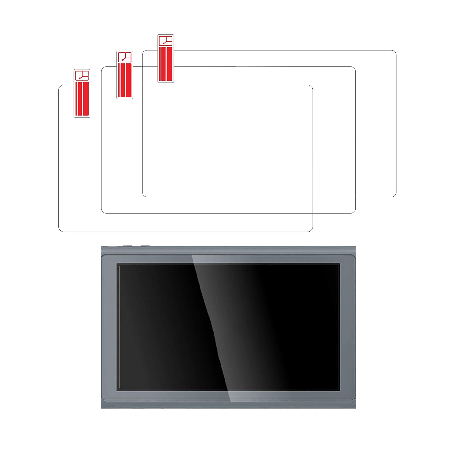 1-3Pack Bildschirm Schutz Glas Für Nintendo Schalter Transparente Schutz Film Für Nintendos Schalter Lite Vidio Spiel Schutz