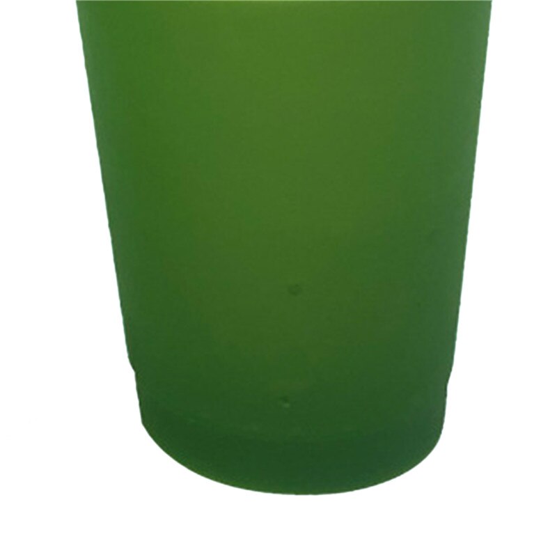 1/5 st färgförändrande plasttumblare återanvändbara missfärgningskopp med lock och halm