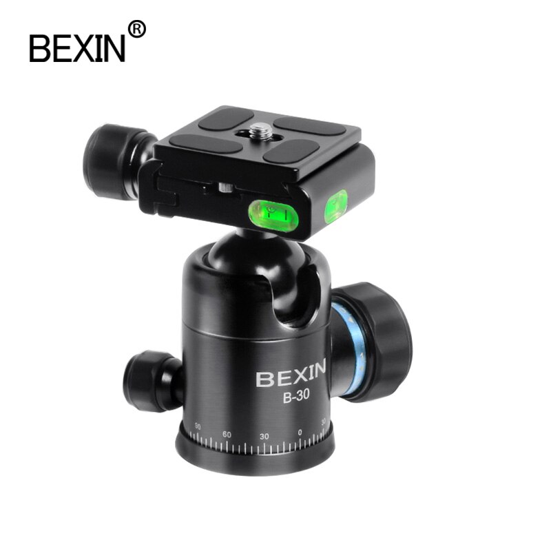 Bexin Panorama Hoofd Statief Ballhead Mini Draagbare Camera Balhoofd Cnc Bewerking Monopod Mount Voor Dslr Camera Met Statief Plaat