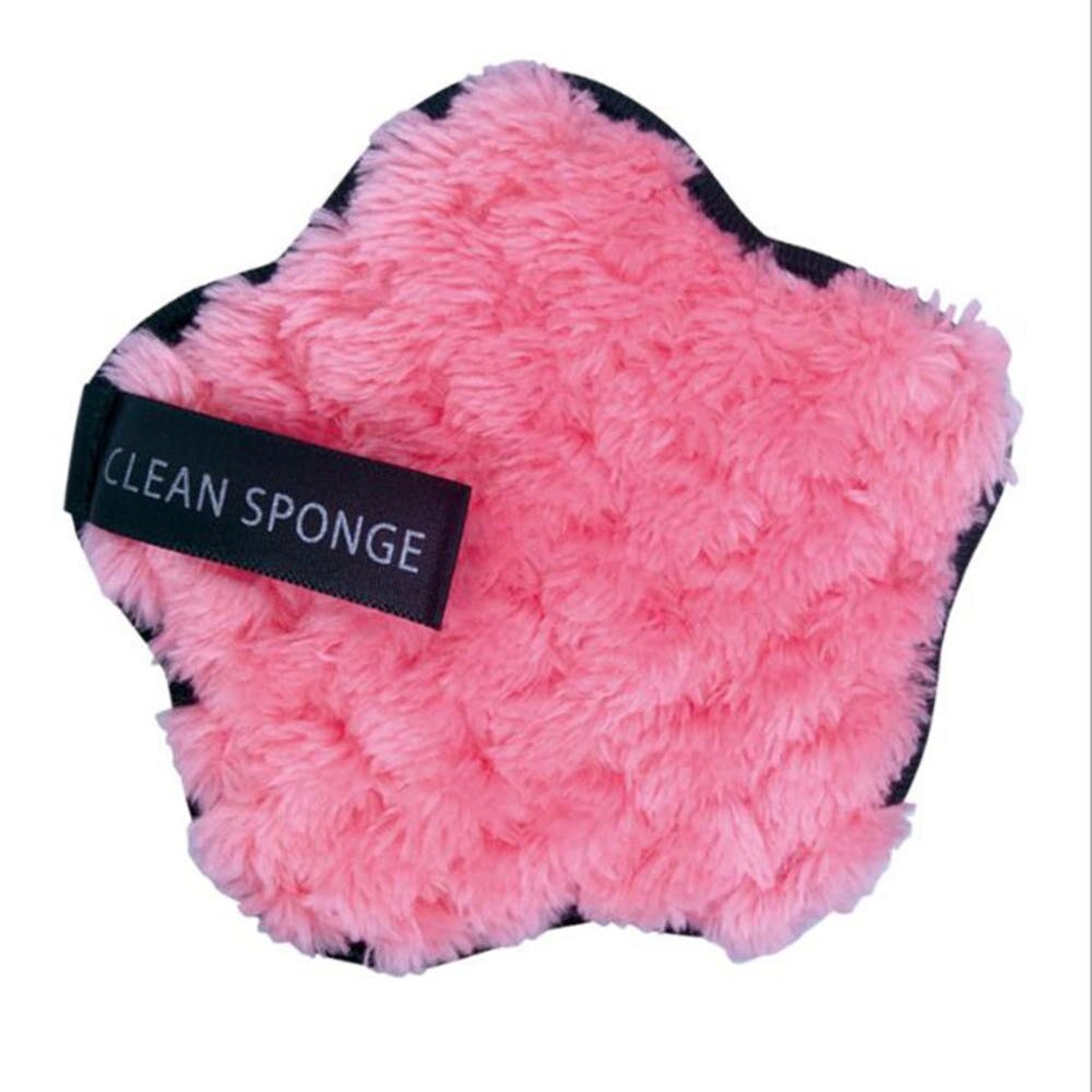 Panno in microfibra Pastiglie di Trucco Del Viso dispositivo di rimozione soffio Cotone Doppio Strato Viso Tovagliolo di Pulizia Riutilizzabile chiodo arte Pulizia Pulire: rosa