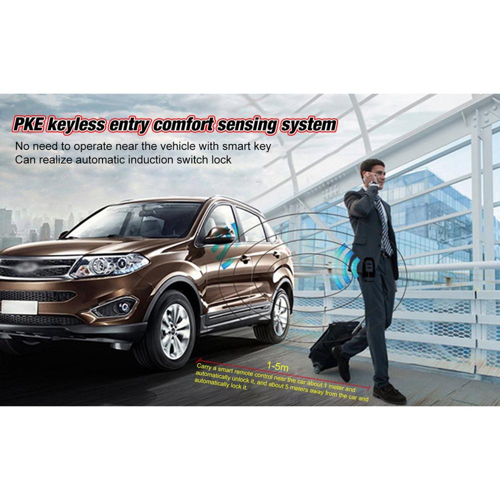 10 stuks auto start-stop motorsysteem met toetsenbord pke keyless entry motor alarmsysteem set wachtwoord open/sluit deur