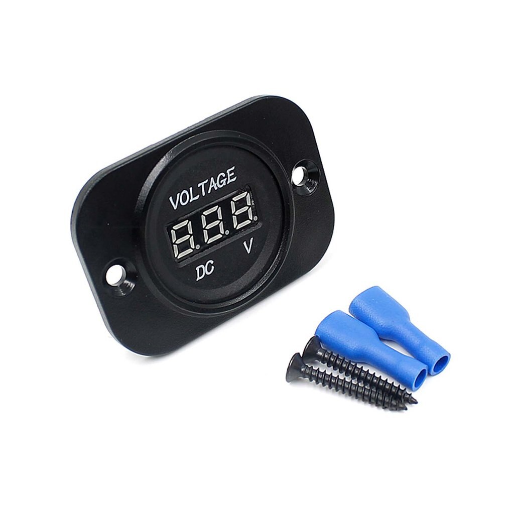 Auto motor voltmeter gemodificeerde DC voltmeter LED display met vaste plaat