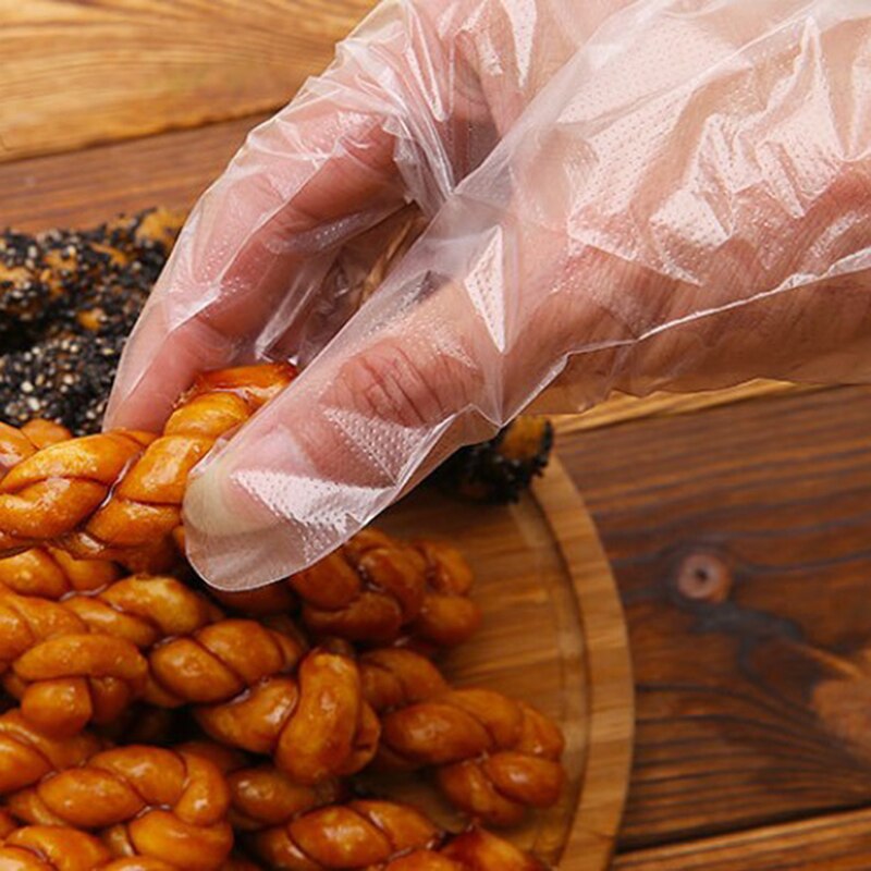 100Pcs Milieuvriendelijke Wegwerp Handschoenen Tuin Huishouden Keuken Restaurant Bbq Helder Multi-Functionele Handschoenen Food Grade