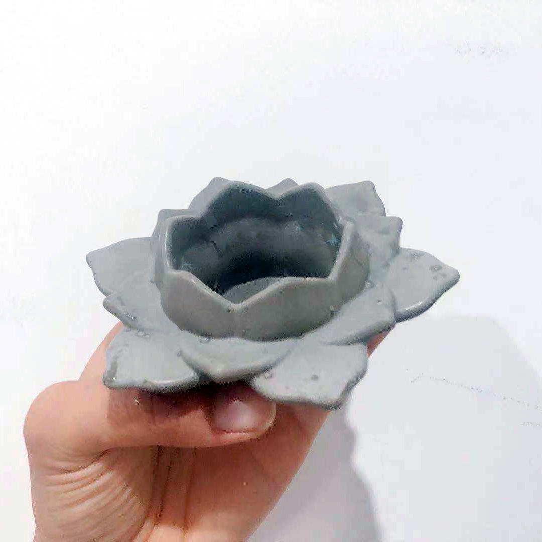 Moule porte-bougie en Silicone, en résine époxy, pour bricolage, en argile, en béton