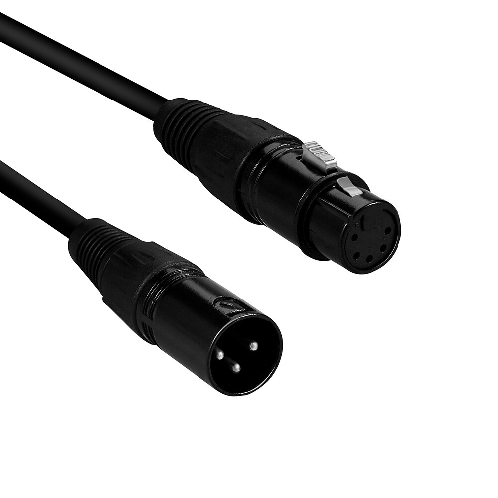 Durable 0.5/1/3/2m XLR 3 Pin Male to 5 Pin Female DMX Converter Adapter Cord Wire Cable