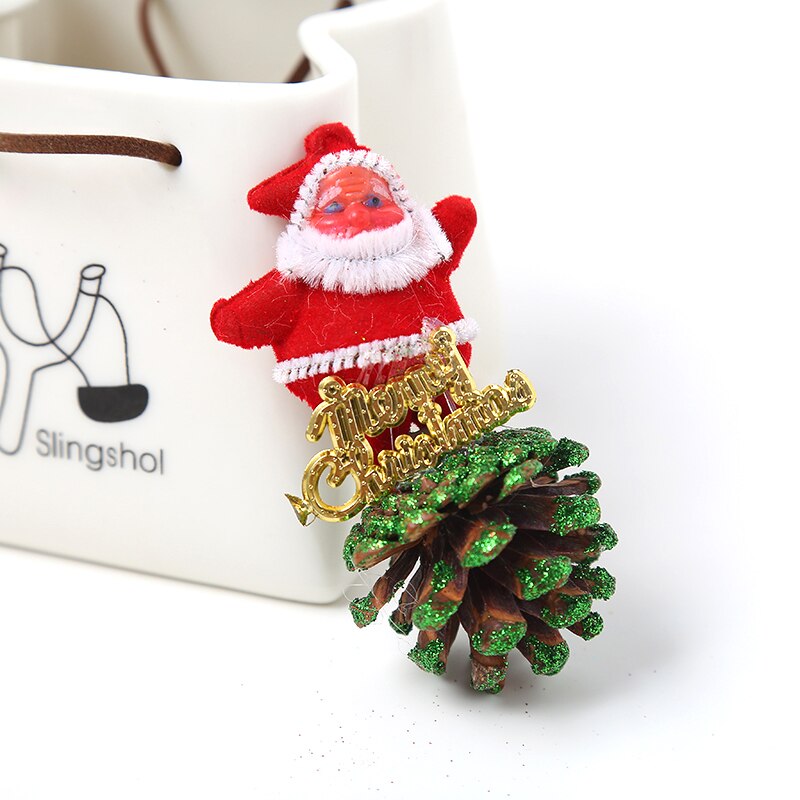 Kerstboom Kerstman Pine Cone Opknoping Decoratie Decor Supplies