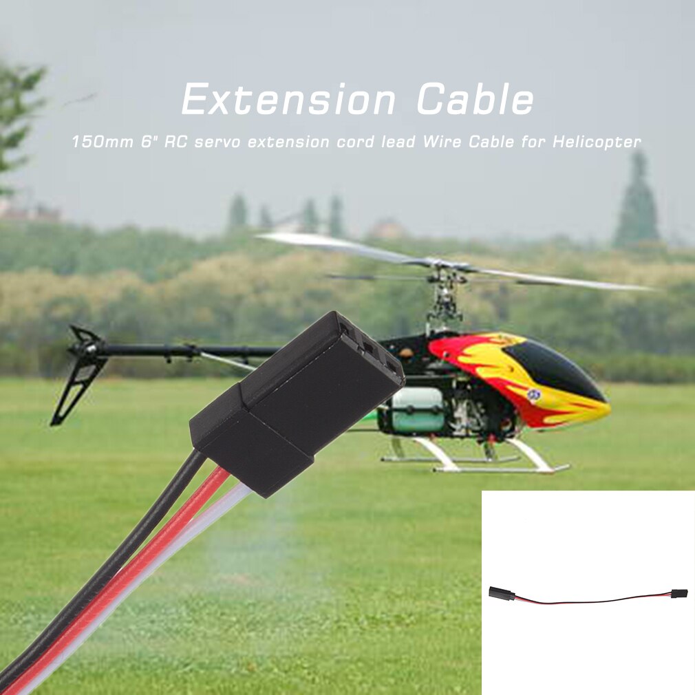 5pcs 150mm 6 RC Servo Extension Cord Cable Wire Lead for Helicopter