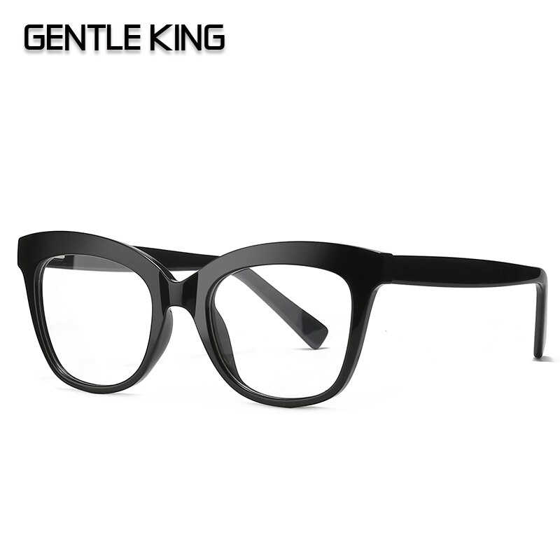 Montura de gafas suave KING Anti Blue Light, montura de gafas TR90 Spectascle Block Blue-ray, monturas de gafas para hombres y mujeres: C1 BLACK
