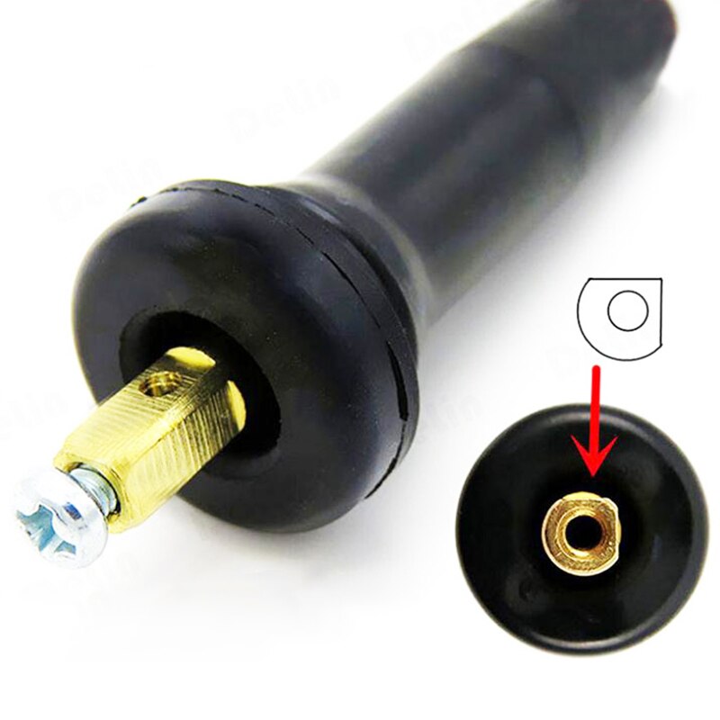 4 stk tpms ventiler til ford jeep kia dækventiler til tpms sensor gummi slangeløs ventilstamme til dæktryksovervågningssystem