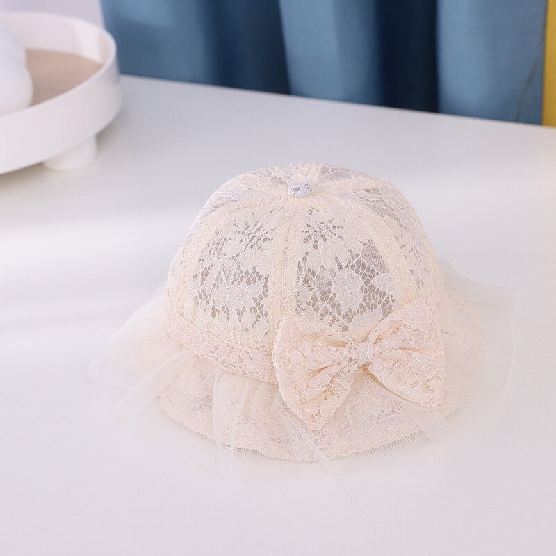 Verão menina bowknot laço pescador chapéu moda ao ar livre sombrinha princesa chapéu respirável: yellow