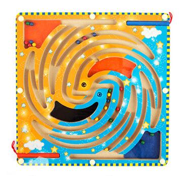 Bacchetta magnetica Wiggles e Vermi Marmi Labirinto Di Legno Labirinto Animale Educativi Per Bambini Genitorialità Gioco di Famiglia Giocattoli: 008Maze