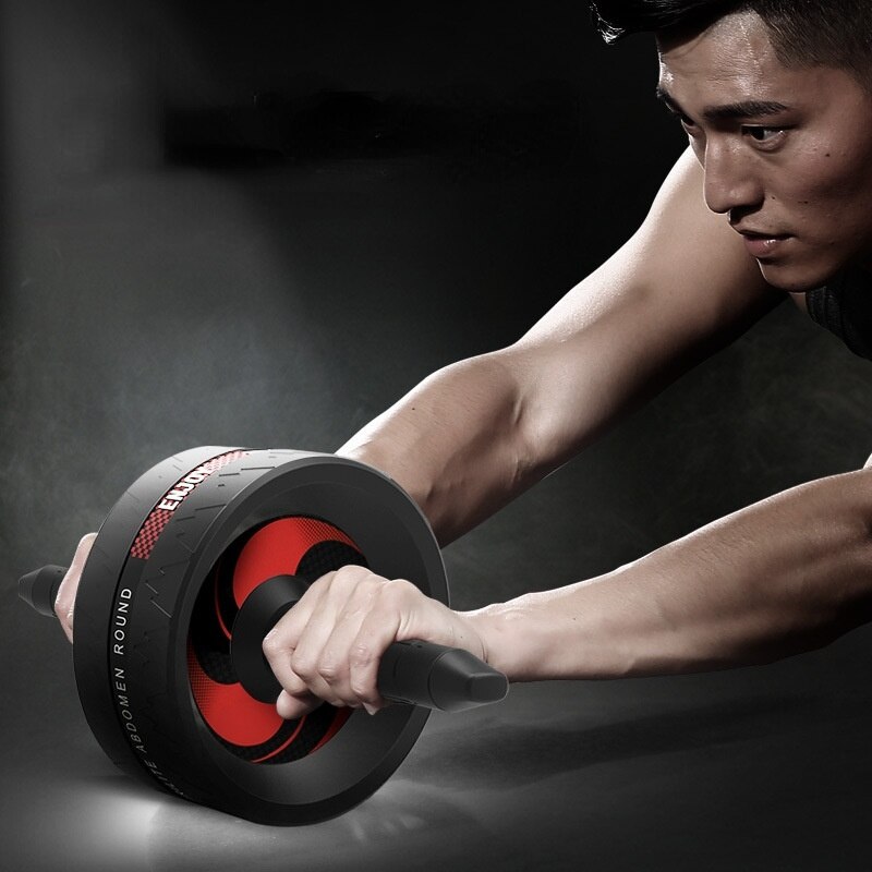 Ab Roller Abdominal Wheel Ab Roller with Mat For Arm Waist Leg Core Training Exercise Gym Fitness Equipment