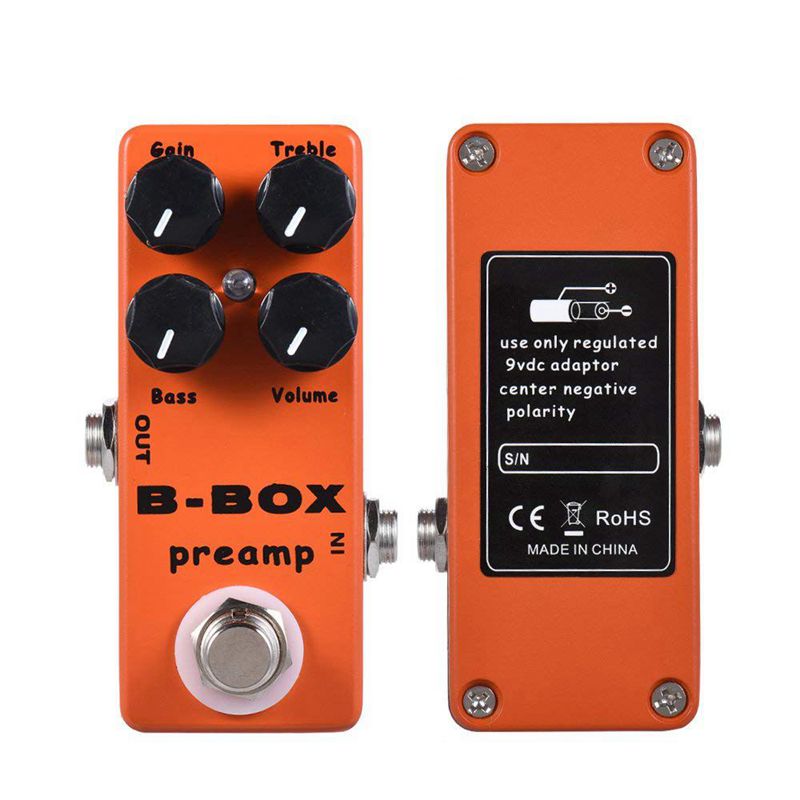 Mosky b-box elektrische gitaar preamp overdrive effectpedaal volledig metalen behuizing true bypass
