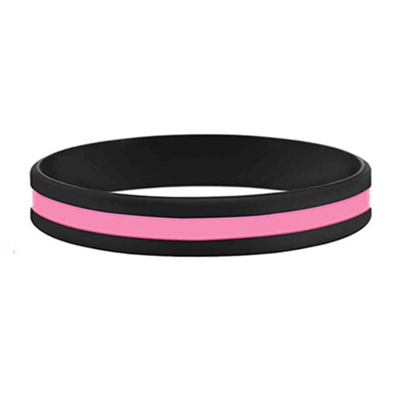Pulsera de silicona multicolor para orgullo Gay, brazalete de goma multicapa, joyería