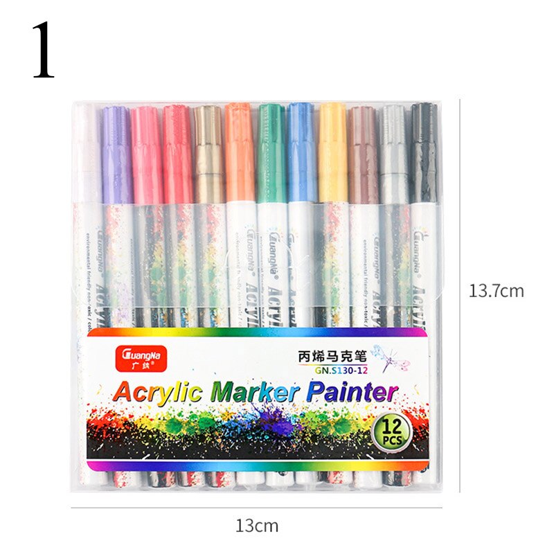 12/18/36Colors 0.7mm Acrylic Paint Marker Pen Set ... – Grandado