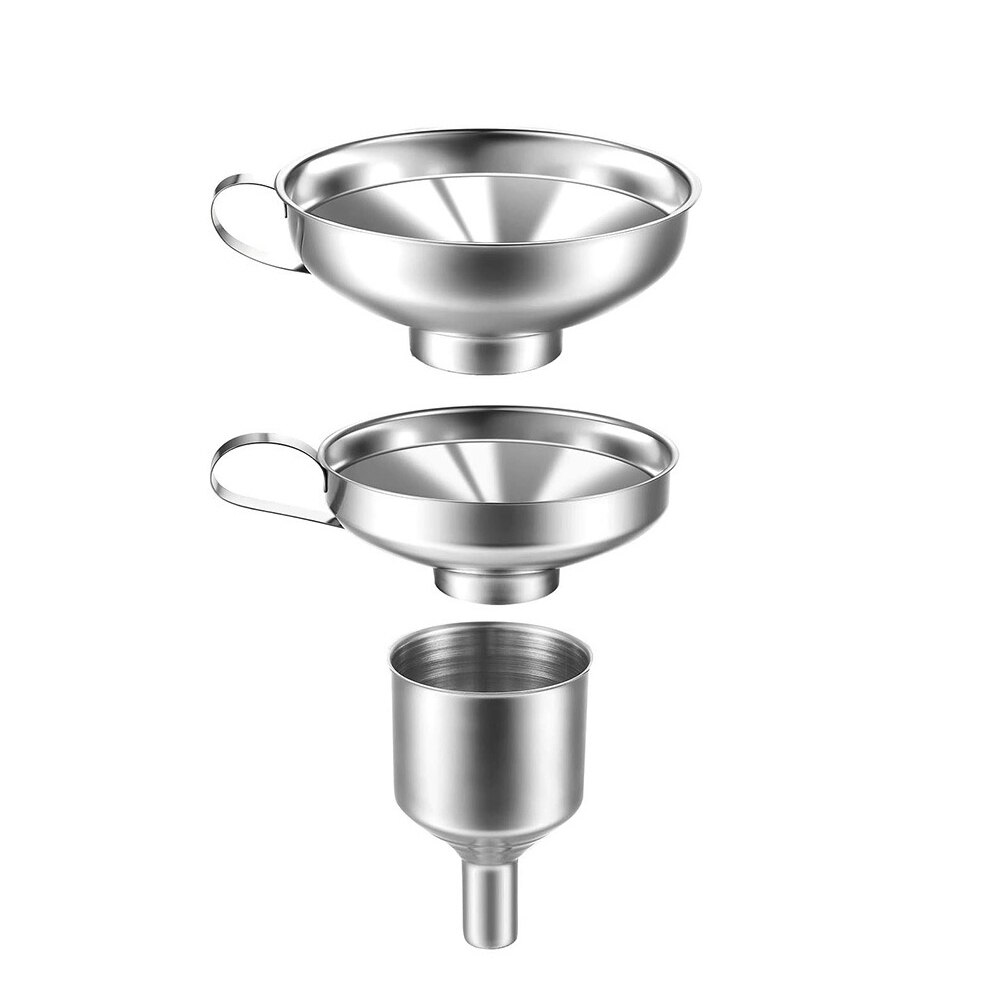 Stainless Steel Funnel Can Lifting Tongs Set Canning Funnel Hoppers Filter Canning Jar Lifter With Grip Mason Jar Glass Lifter