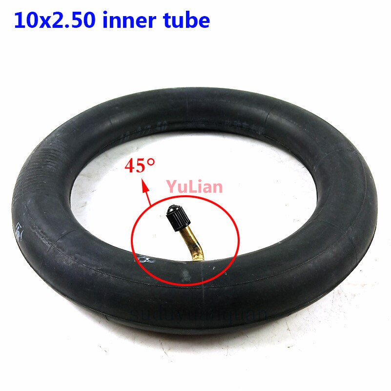 10X2.50 Inner Tube 10x2.5 Tube Innertube with bent valve 45 90 Degree valve for Baby Stroller Pram Scooter 10 Inch: C